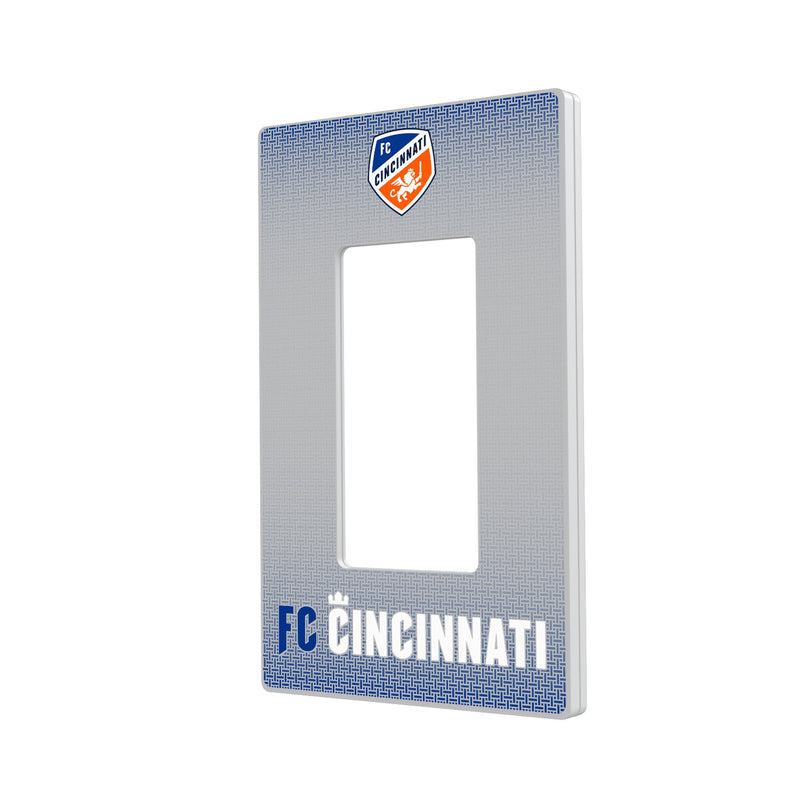 FC Cincinnati  Linen Hidden-Screw Light Switch Plate