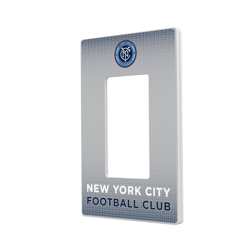 New York City FC  Linen Hidden-Screw Light Switch Plate