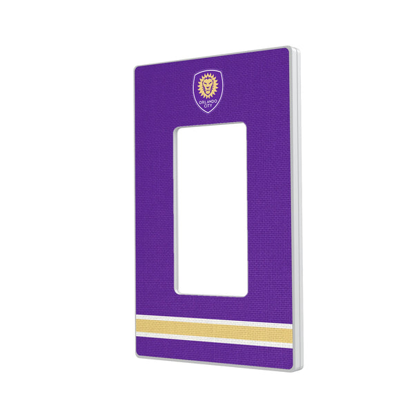 Orlando City Soccer Club Stripe Hidden-Screw Light Switch Plate