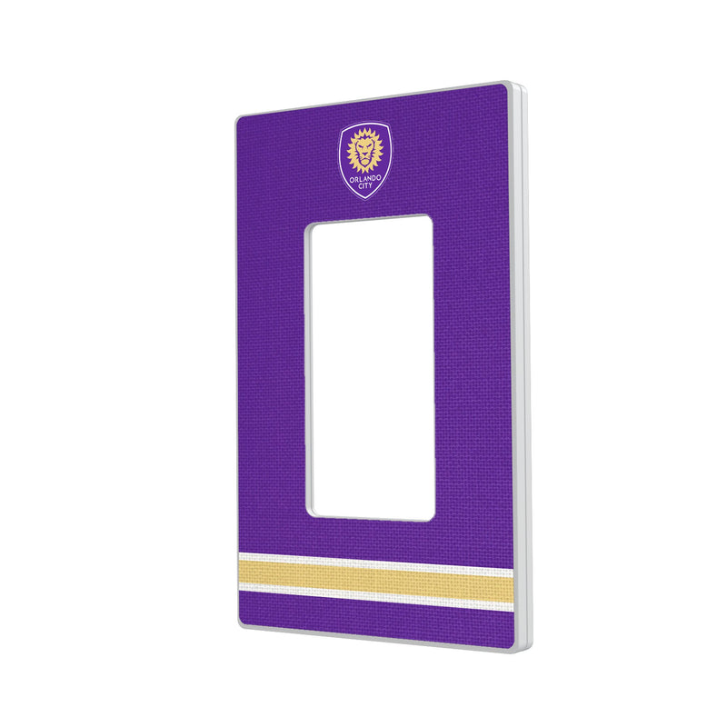Orlando City Soccer Club Stripe Hidden-Screw Light Switch Plate