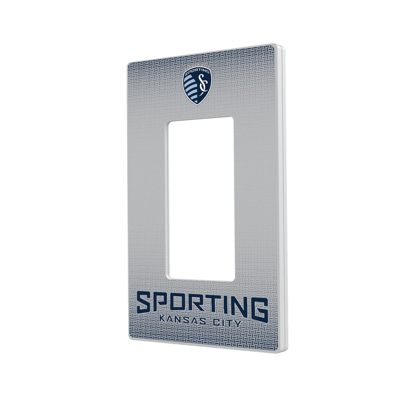 Sporting Kansas City   Linen Hidden-Screw Light Switch Plate