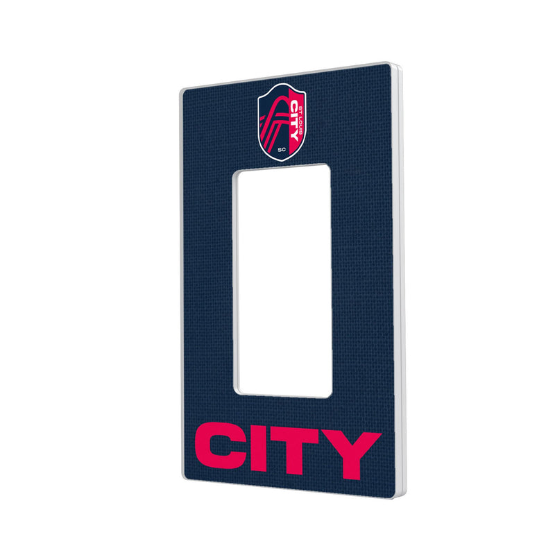 St. Louis CITY SC  Solid Hidden-Screw Light Switch Plate