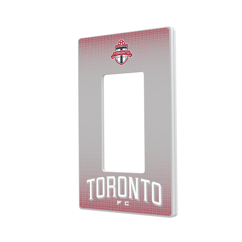 Toronto FC Linen Hidden-Screw Light Switch Plate