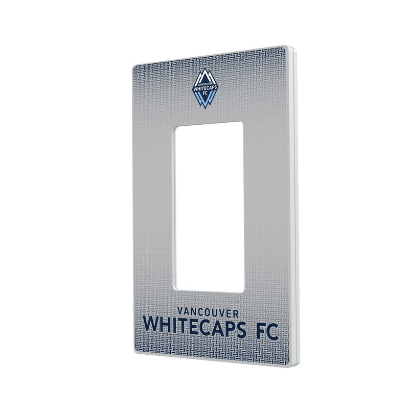 Vancouver Whitecaps   Linen Hidden-Screw Light Switch Plate