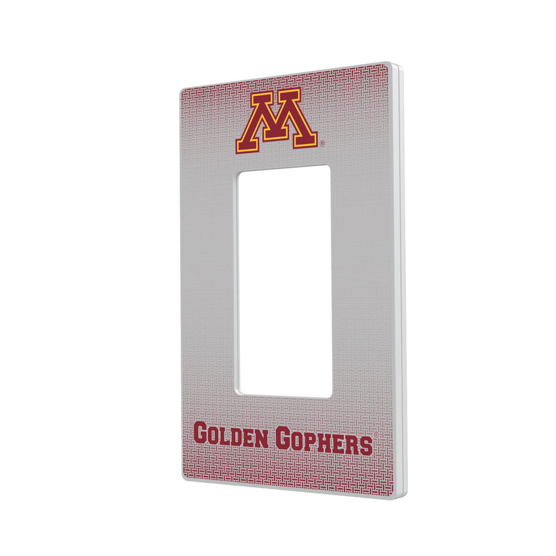 Minnesota Golden Gophers Linen Hidden-Screw Light Switch Plate