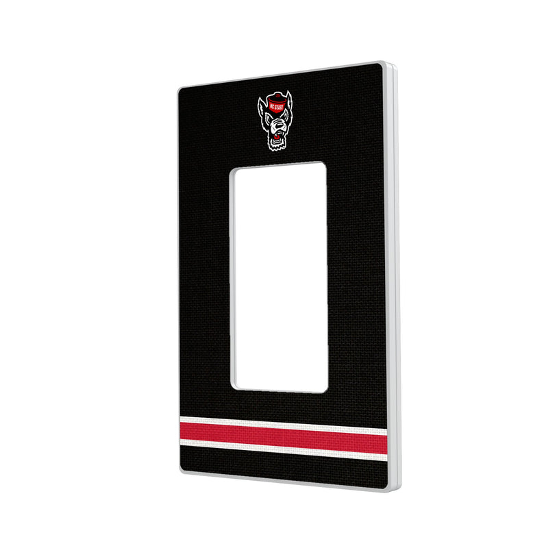 North Carolina State University Wolfpack Stripe Hidden-Screw Light Switch Plate