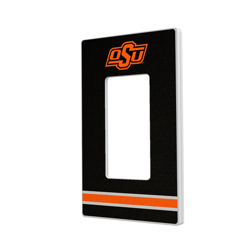 Oklahoma State University Cowboys Stripe Hidden-Screw Light Switch Plate