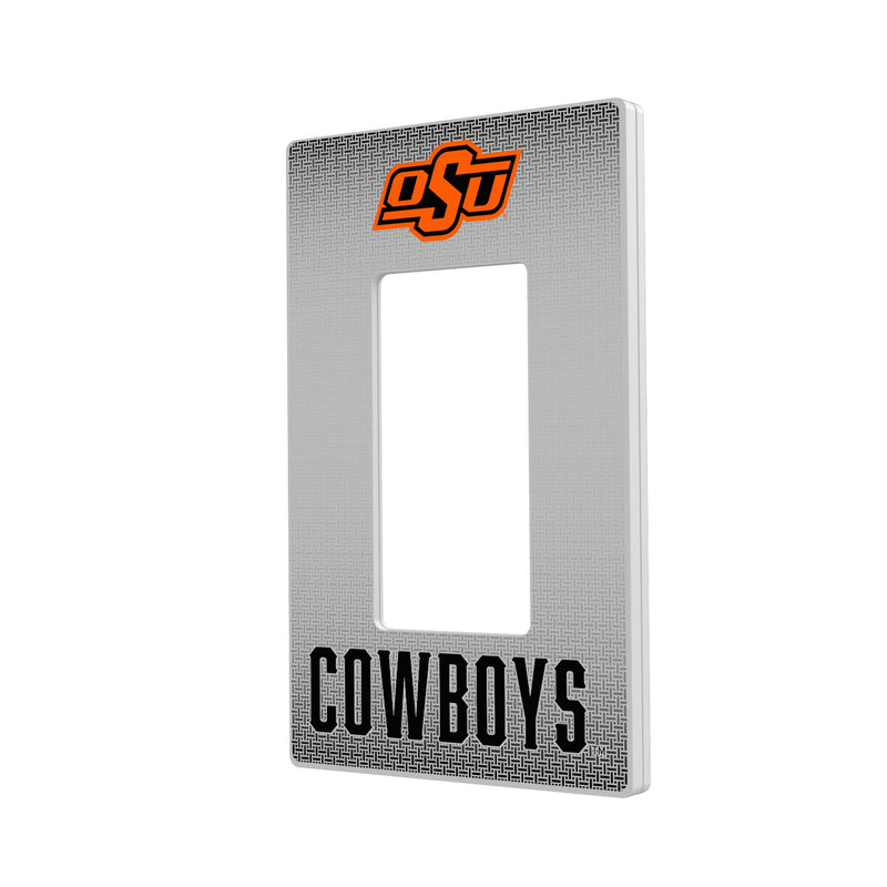 Oklahoma State Cowboys Linen Hidden-Screw Light Switch Plate