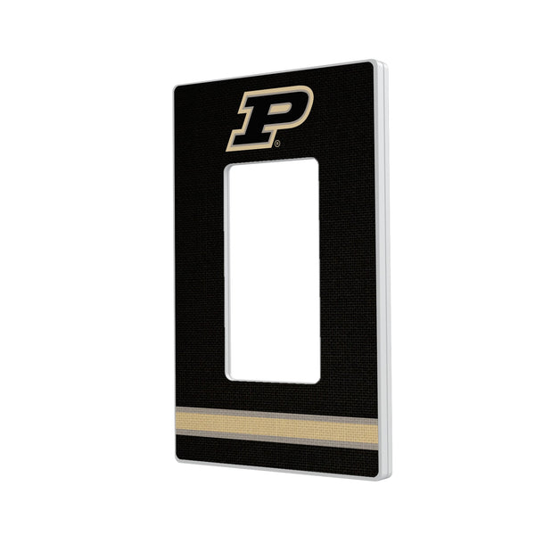 Purdue University Boilermakers Stripe Hidden-Screw Light Switch Plate