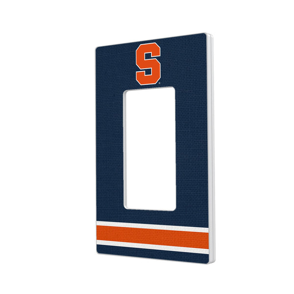 Syracuse University Orange Stripe Hidden-Screw Light Switch Plate