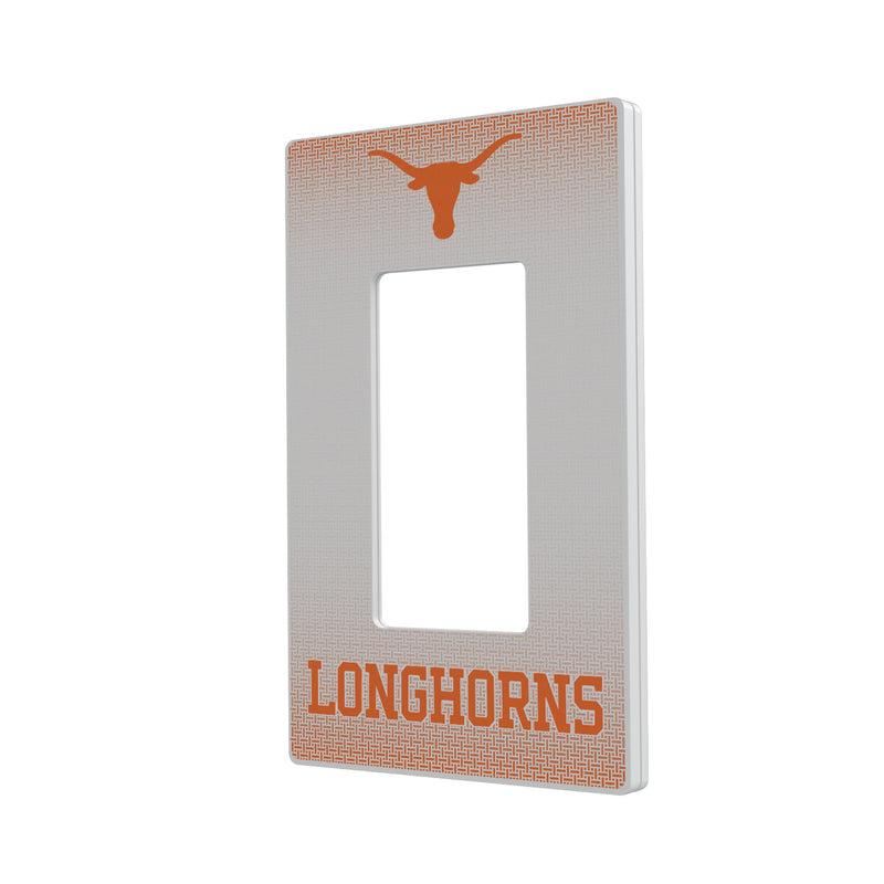 University of Texas Longhorns Linen Hidden-Screw Light Switch Plate