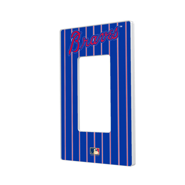 Atlanta Braves Home 2012 - Cooperstown Collection Pinstripe Hidden-Screw Light Switch Plate