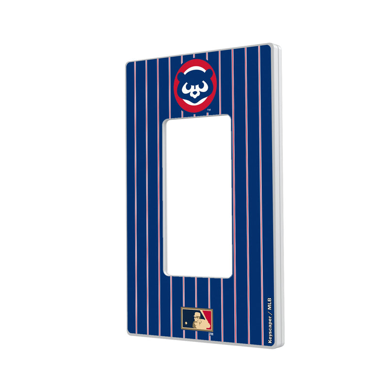 Chicago Cubs Home 1979-1993 - Cooperstown Collection Pinstripe Hidden-Screw Light Switch Plate