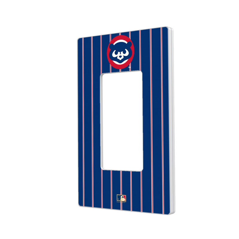 Chicago Cubs Home 1979-1993 - Cooperstown Collection Pinstripe Hidden-Screw Light Switch Plate