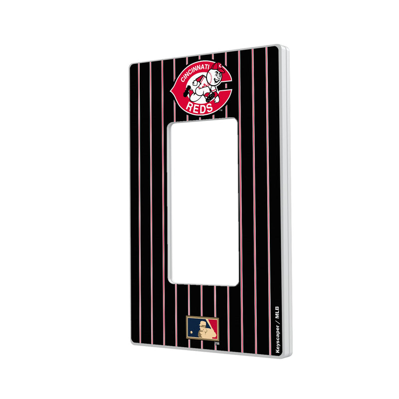 Cincinnati Reds 1974-1992 - Cooperstown Collection Pinstripe Hidden-Screw Light Switch Plate