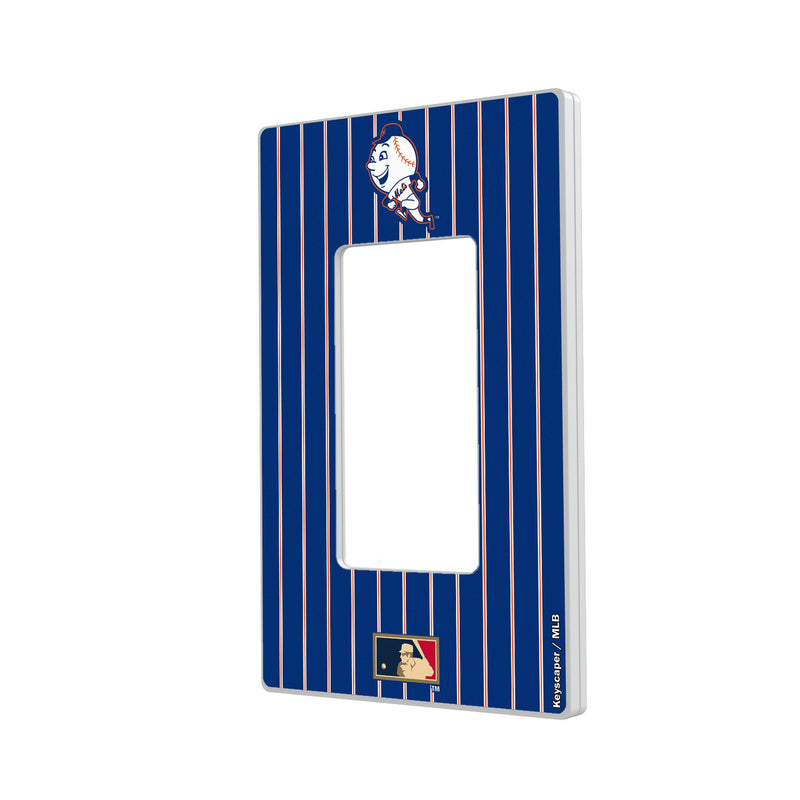 New York Mets 2014 - Cooperstown Collection Pinstripe Hidden-Screw Light Switch Plate