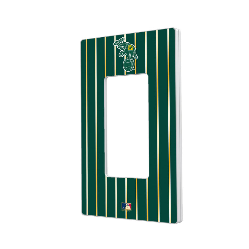 Oakland As  Home 1988 - Cooperstown Collection Pinstripe Hidden-Screw Light Switch Plate