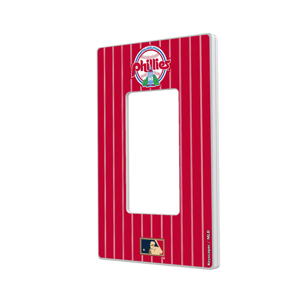 Philadelphia Phillies 1984-1991 - Cooperstown Collection Pinstripe Hidden-Screw Light Switch Plate