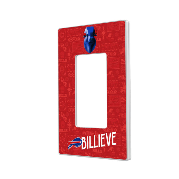 Buffalo Bills 2024 Illustrated Limited Edition Hidden-Screw Light Switch Plate