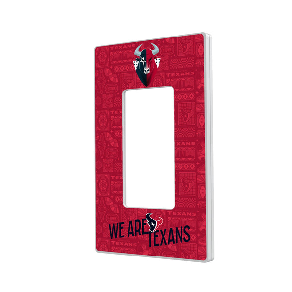 Houston Texans 2024 Illustrated Limited Edition Hidden-Screw Light Switch Plate