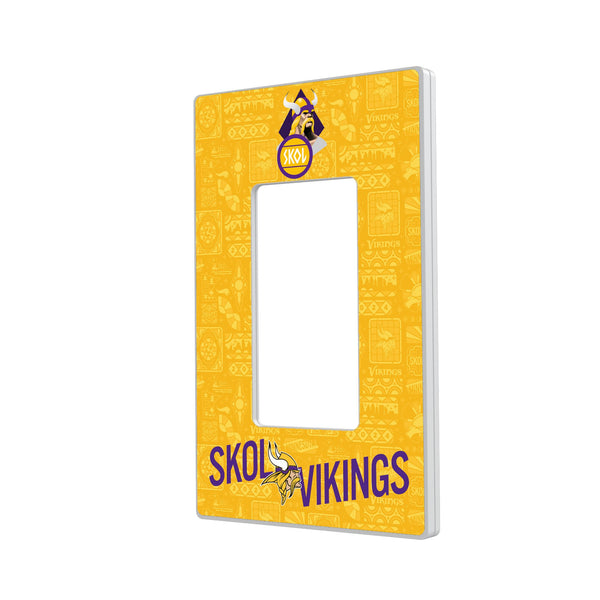 Minnesota Vikings 2024 Illustrated Limited Edition Hidden-Screw Light Switch Plate