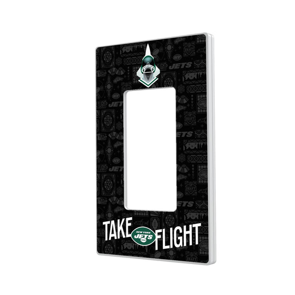 New York Jets 2024 Illustrated Limited Edition Hidden-Screw Light Switch Plate
