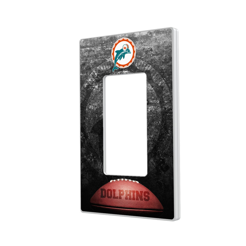 Miami Dolphins 1966-1973 Historic Collection Legendary Hidden-Screw Light Switch Plate