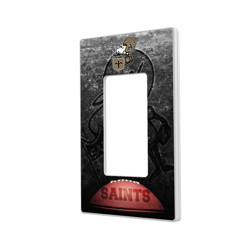 New Orleans Saints Historic Collection Legendary Hidden-Screw Light Switch Plate