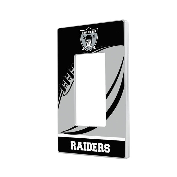 Oakland Raiders 1963 Historic Collection Passtime Hidden-Screw Light Switch Plate