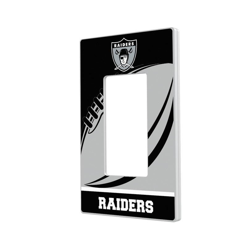 Oakland Raiders 1963 Historic Collection Passtime Hidden-Screw Light Switch Plate