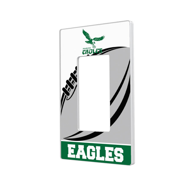 Philadelphia Eagles 1973-1995 Historic Collection Passtime Hidden-Screw Light Switch Plate