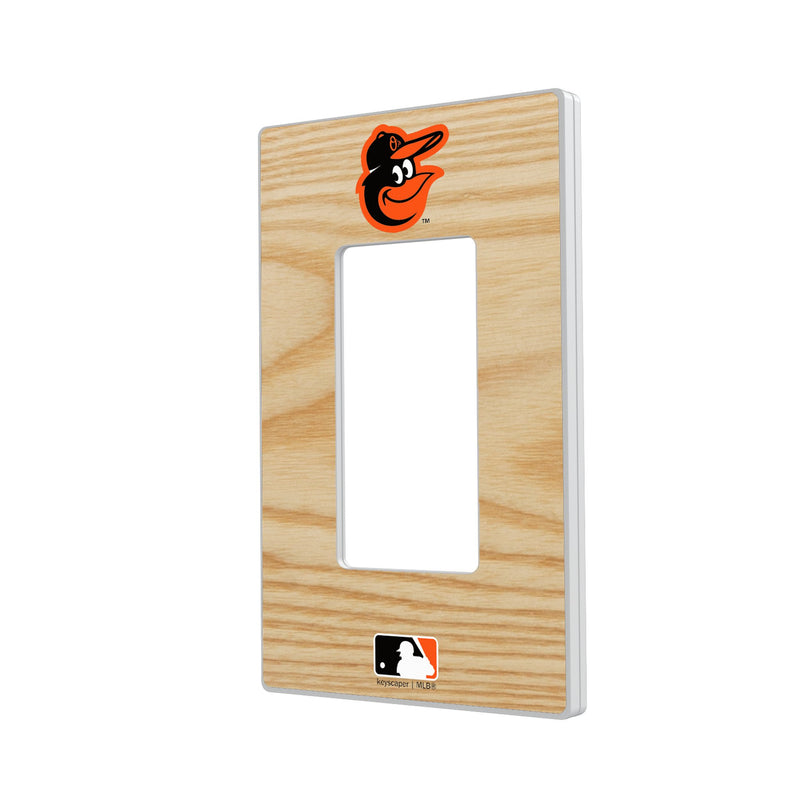Baltimore Orioles Baseball Bat Hidden-Screw Light Switch Plate