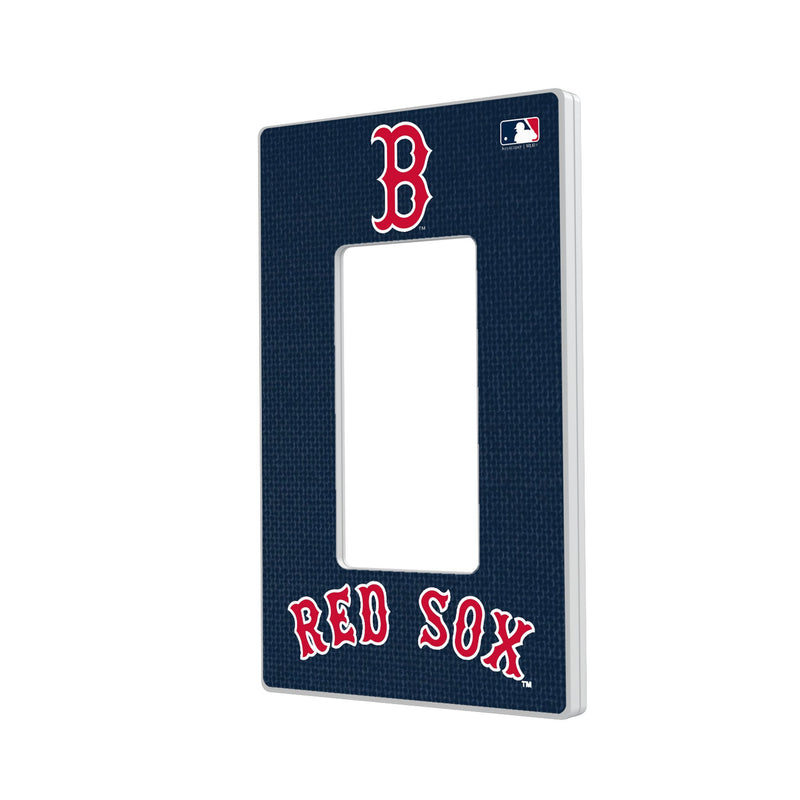 Boston Red Sox Solid Hidden-Screw Light Switch Plate