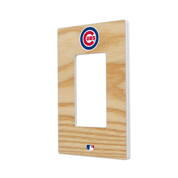 Chicago Cubs Baseball Bat Hidden-Screw Light Switch Plate