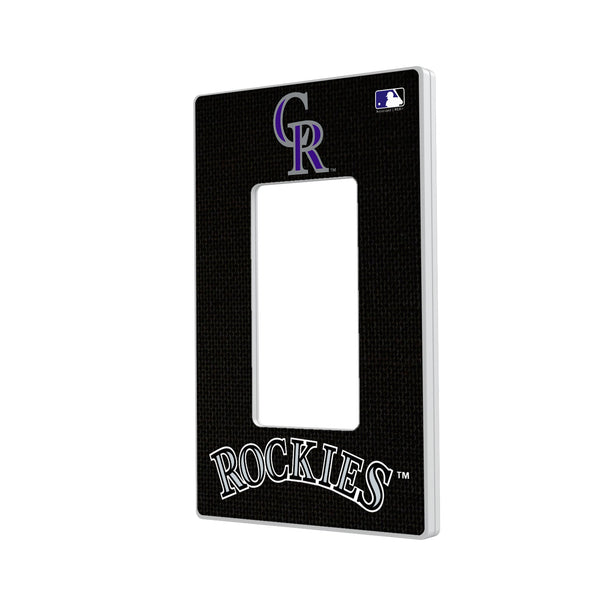Colorado Rockies Solid Hidden-Screw Light Switch Plate