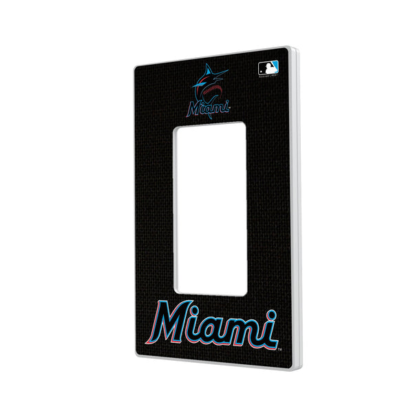 Miami Marlins Solid Hidden-Screw Light Switch Plate