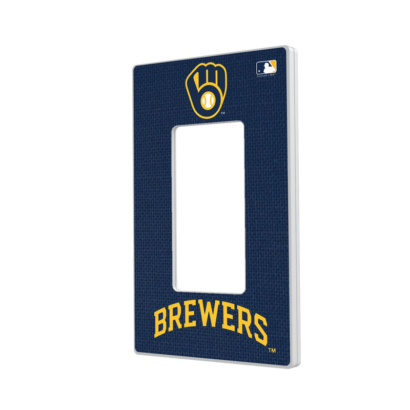 Milwaukee Brewers Solid Hidden-Screw Light Switch Plate