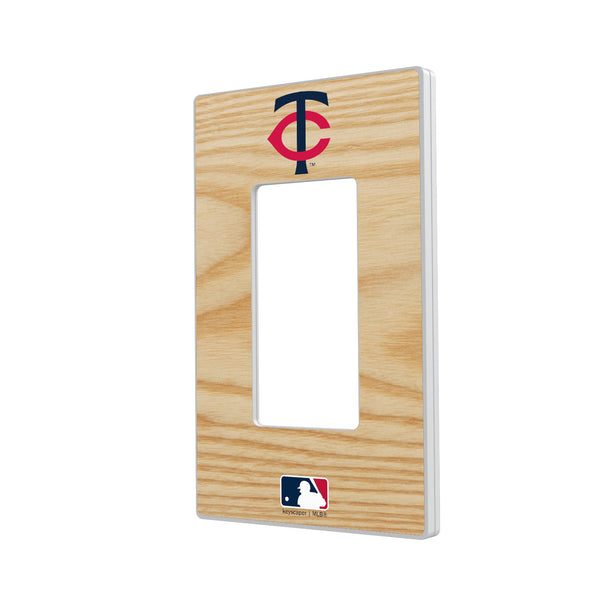 Minnesota Twins Baseball Bat Hidden-Screw Light Switch Plate