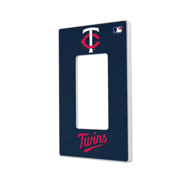 Minnesota Twins Solid Hidden-Screw Light Switch Plate
