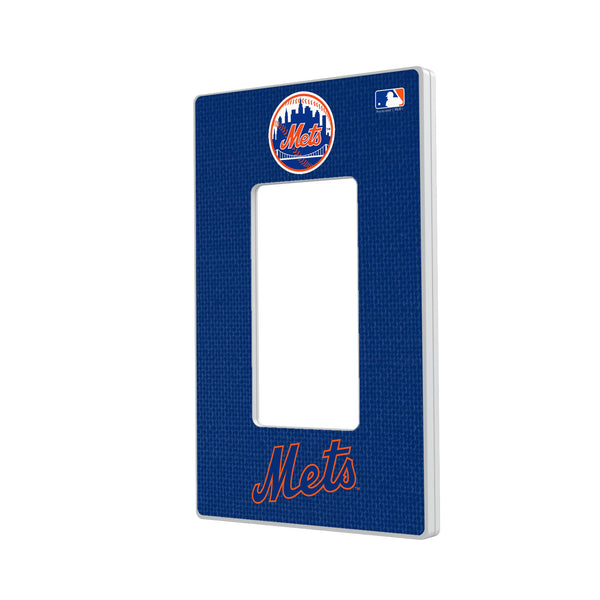 New York Mets Solid Hidden-Screw Light Switch Plate