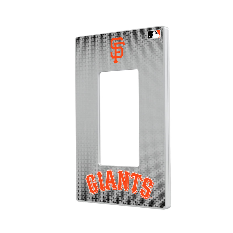 San Francisco Giants Linen Hidden-Screw Light Switch Plate