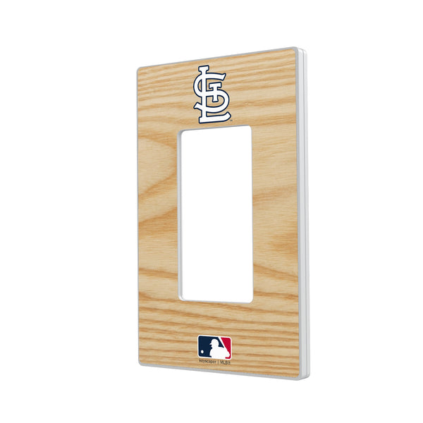 St Louis Cardinals Baseball Bat Hidden-Screw Light Switch Plate