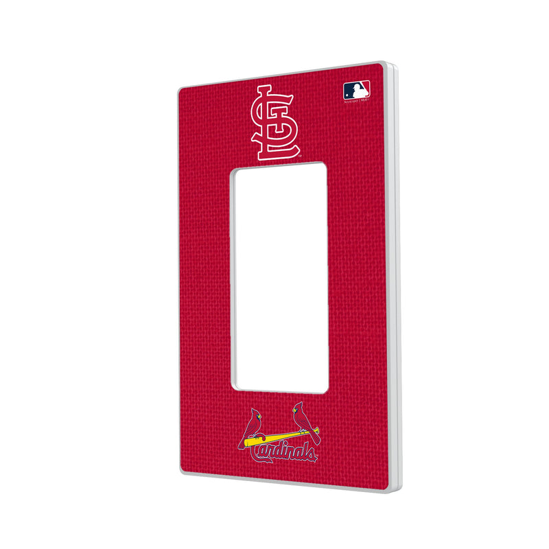 St Louis Cardinals Solid Hidden-Screw Light Switch Plate