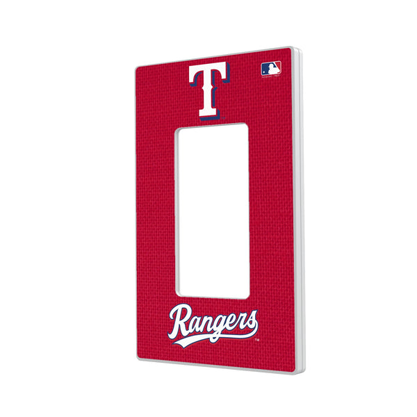 Texas Rangers Solid Hidden-Screw Light Switch Plate