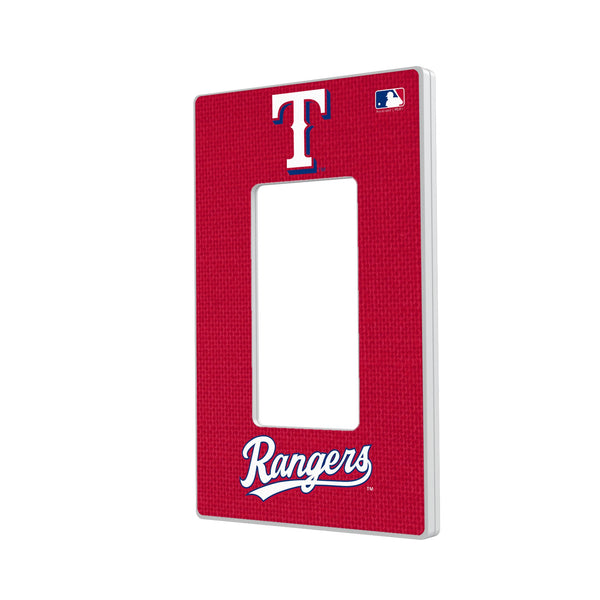 Texas Rangers Solid Hidden-Screw Light Switch Plate