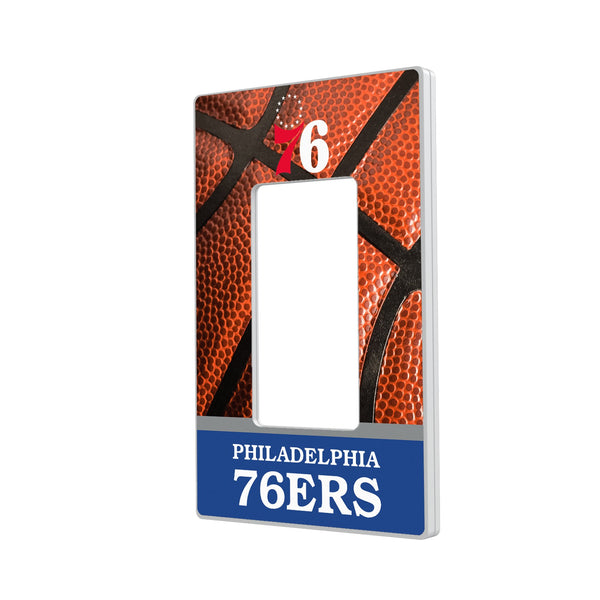 Philadelphia 76ers Basketball Hidden-Screw Light Switch Plate