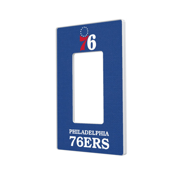 Philadelphia 76ers Solid Hidden-Screw Light Switch Plate