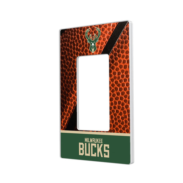 Milwaukee Bucks Basketball Hidden-Screw Light Switch Plate