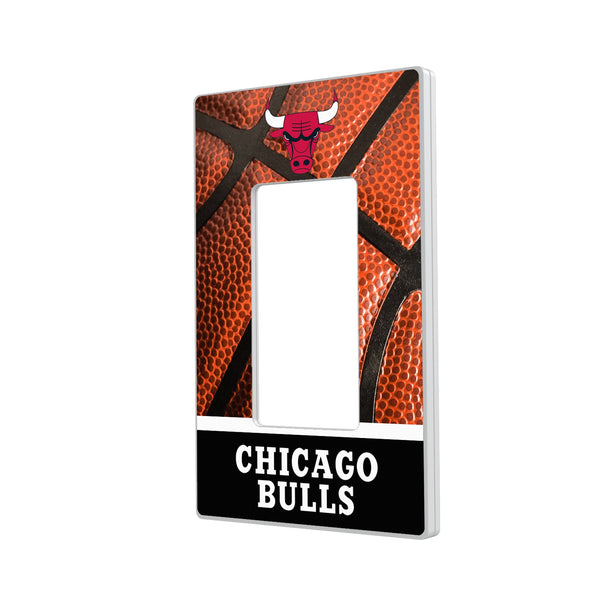 Chicago Bulls Basketball Hidden-Screw Light Switch Plate