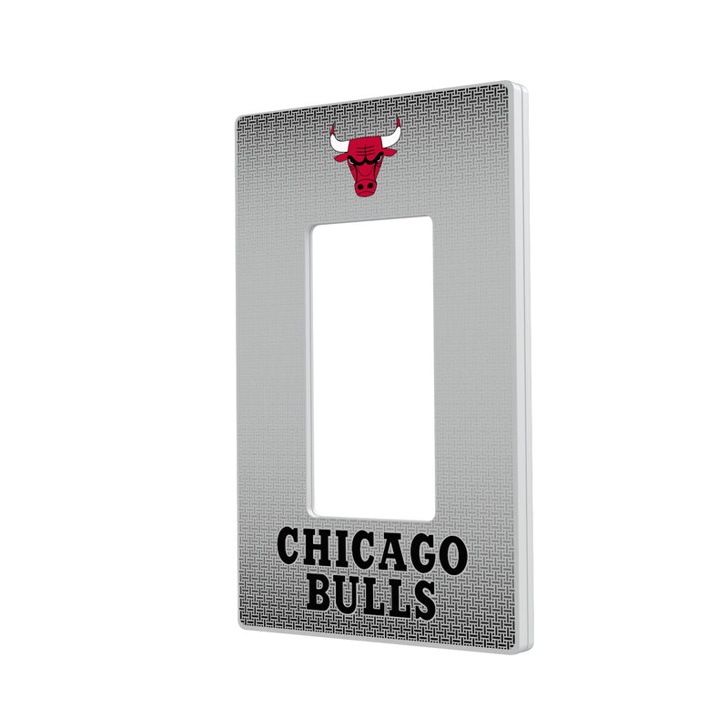 Chicago Bulls Linen Hidden-Screw Light Switch Plate